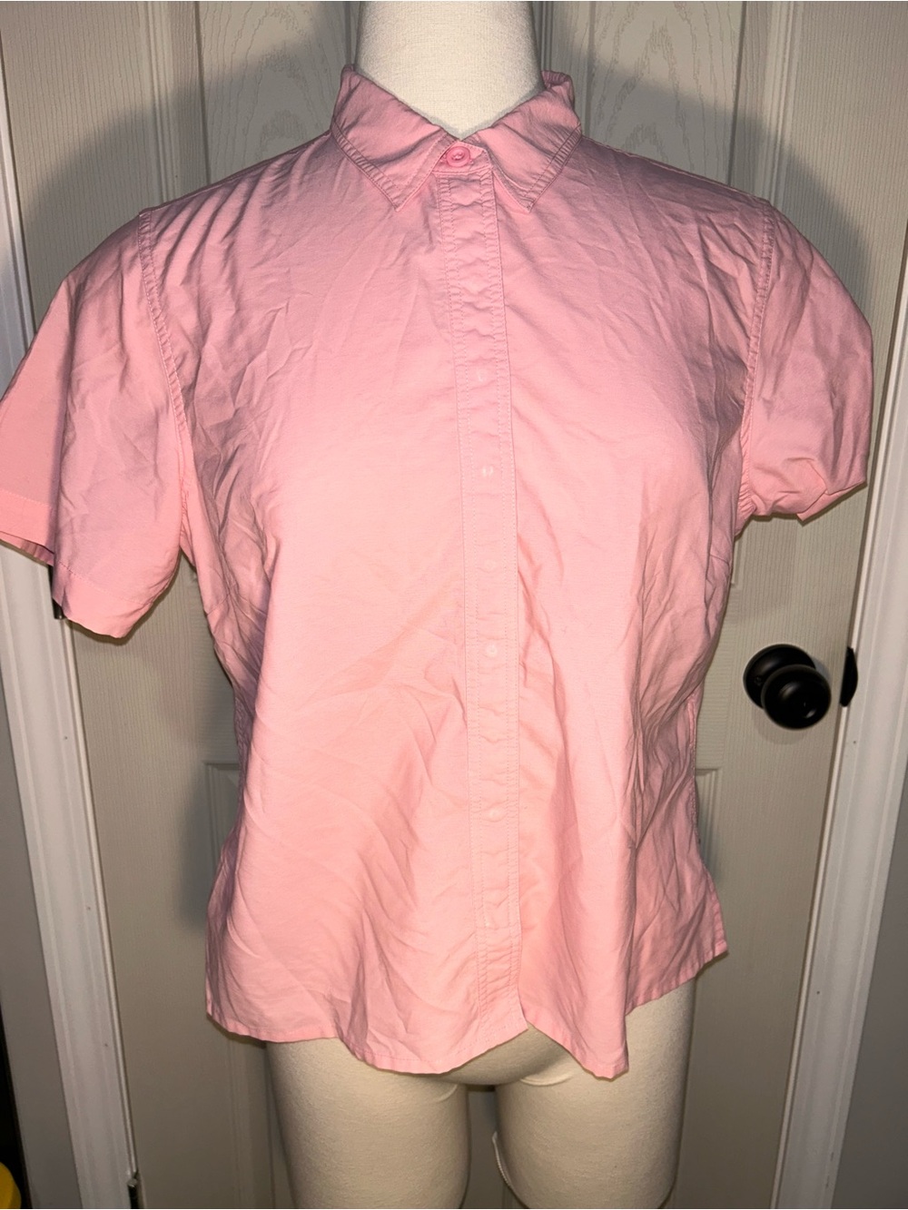 Exofficio Light Pink and blue Short-Sleeve Button-Front Shirt
